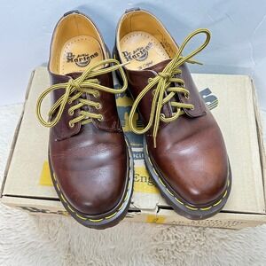 Dr. Martens 1461 Made In England Brown Leather Oxford Shoes Size 5 Men 7 Women